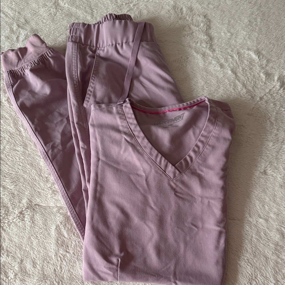 Women's Scrubs Lavender Joggers color Mauve